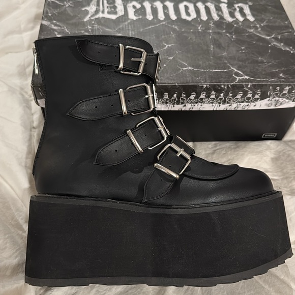 Demonia x Dolls Kill Boots - Picture 2 of 5